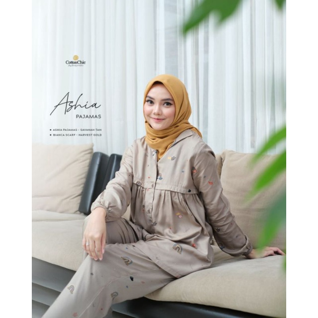 ASHIA PAJAMAS MOM DEWASA COTTON CHIC ADEM