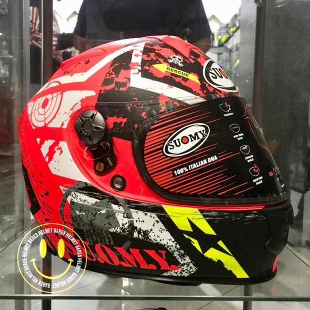 SOUMY HELM SR SPORT STAR RED DOFF FRE BALACLAVA