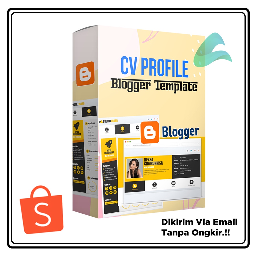 Blogger Template Profile atau CV | Blogger Template
