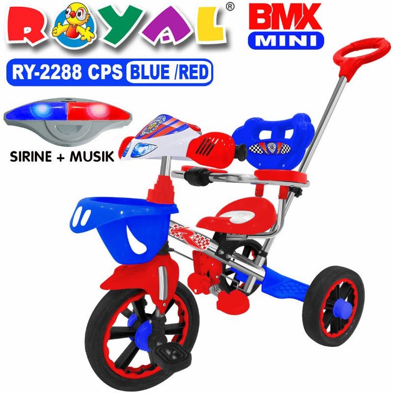 SEPEDA RODA 3 TRICYCLE ROYAL 2288 CPS POLISI SIRINE