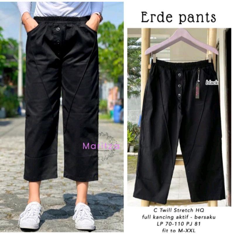 ERDE PANTS CELANA KULOT WANITA || CELANA  KULOT 7/9 || CELANA HARIAN WANITA || CELANA  WANITA KOREA KEKINIAN