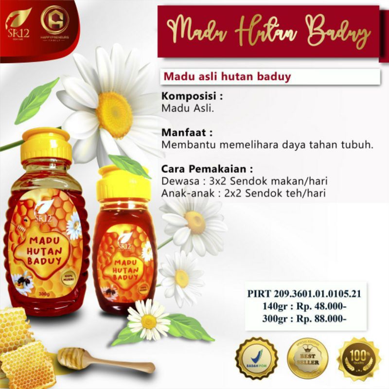 

Madu asli Madu murni Madu hutan baduy sr12 Original Halal Bpom