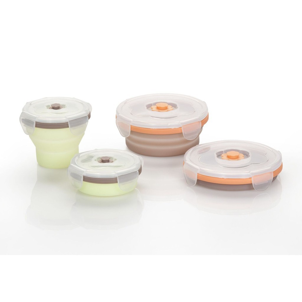 Babymoov Silicone Containers (2x240 ml + 2x400 ml)  / tempat makan