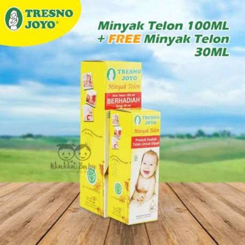 ORIGINAL TRESNO JOYO MINYAK TELON 100 ML + FREE 30 ML MURAH