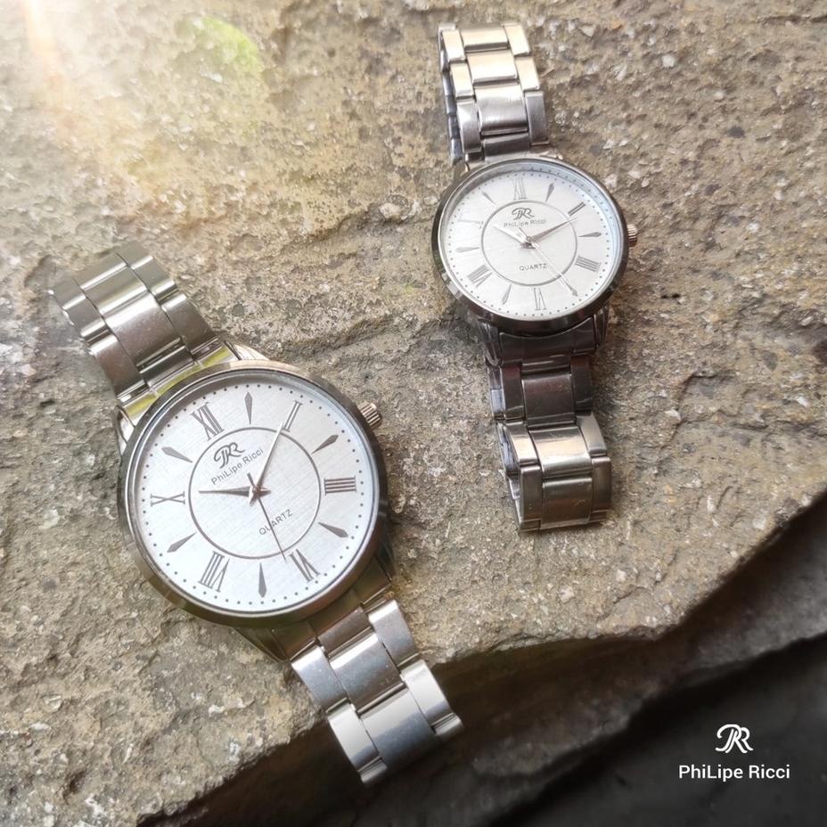 Tidak Diragukan.. PhiLipe Ricci Jam Tangan Couple Original Analog Besi CPR11