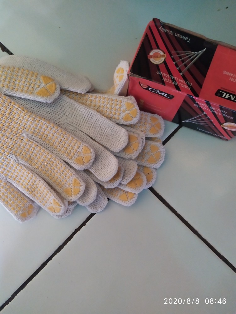 Sarung Tangan Benang Sarung Tangan Bintik