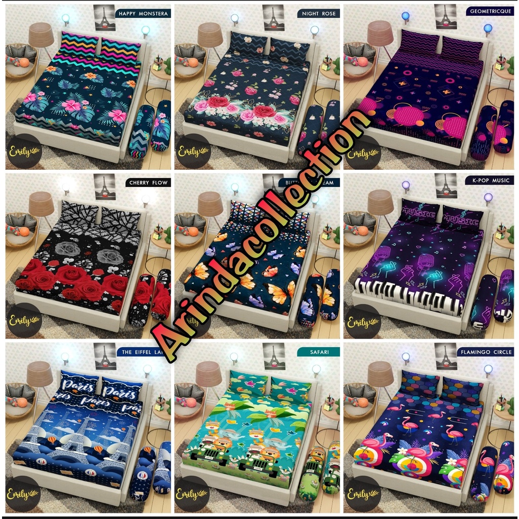 Sprei home made motif aesthetic terbaru motif limited edition UK 120x200 &amp; 180x200