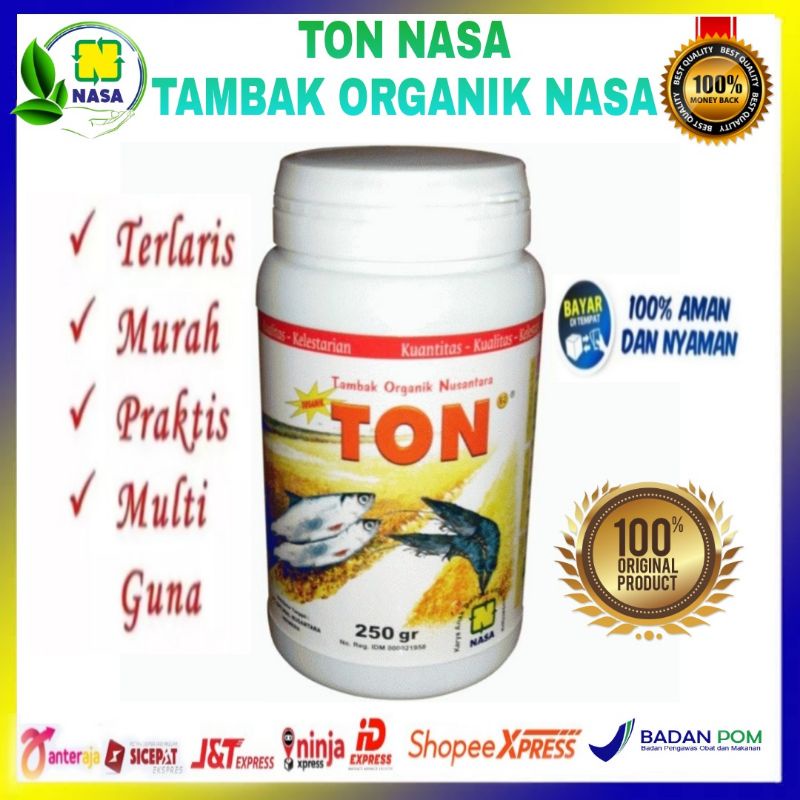 COD/TON/TAMBAK ORGANIK NASA/VITAMIN IKAN/VITAMIN TAMBAK UDANG/BUDIDAYA IKAN DAN UDANG/PUPUK UDANG