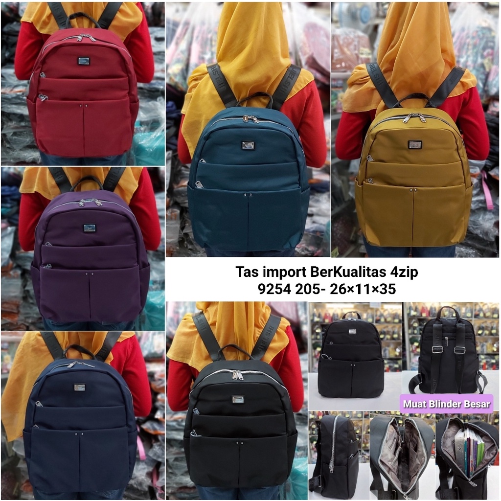 Tas import casual ransel travelling fashion berkualitas