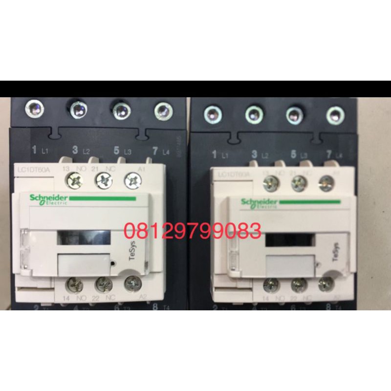 Kontaktor / magnetic kontaktor 4 kutub LC1DT60AM7 ac1 60a schneider