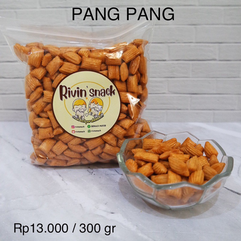 

SNACK PANG PANG 250gr (MANIS / JAGUNG BAKAR / WIJEN / STIK PANG PANG / PANG PANG PIRAMID) 250gr (SNACK BANTAL MANIS)