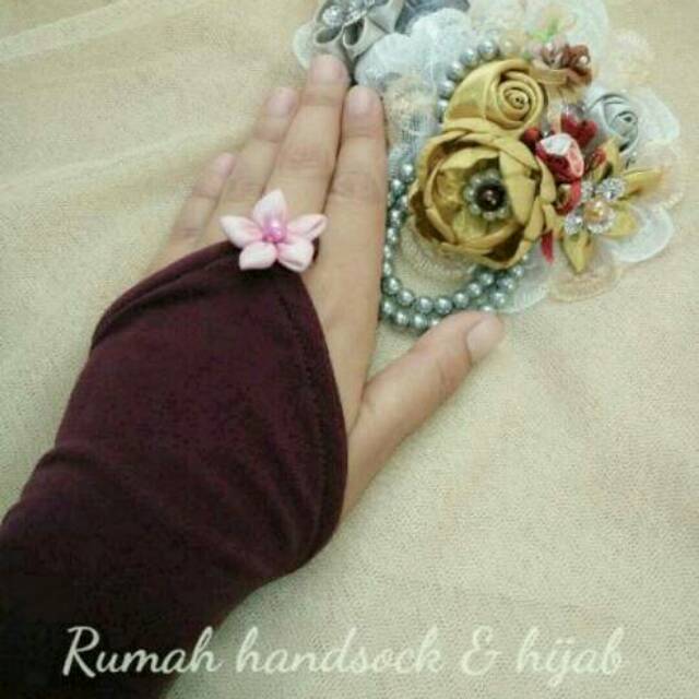 Handsock Cincin Bunga Cantik/ Manset Ring Flowy/ Handsock Ring Flowy / Handsock Cincin Flower Cantik