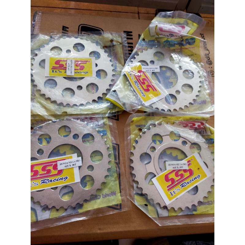 gear sss 415 depan belakang Megapro Tiger gl cb150