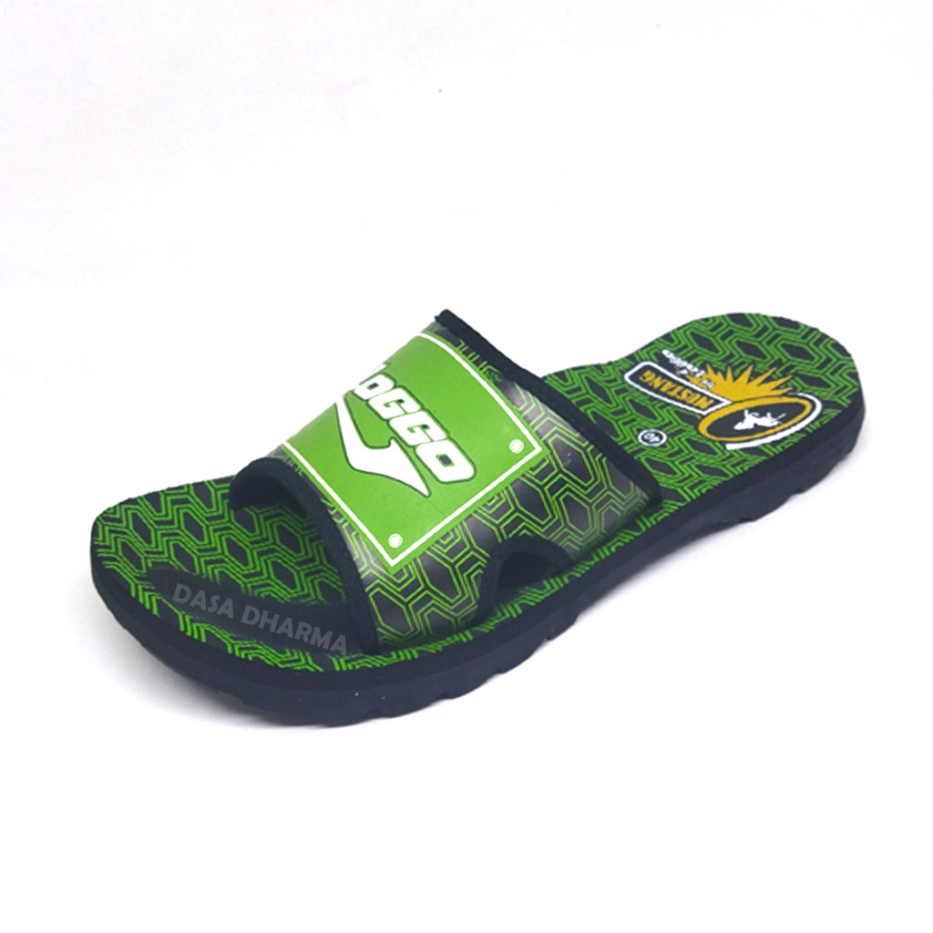 Sandal Loggo Pria Anak Slide Slop Original Hijau Ukuran 38 - 43