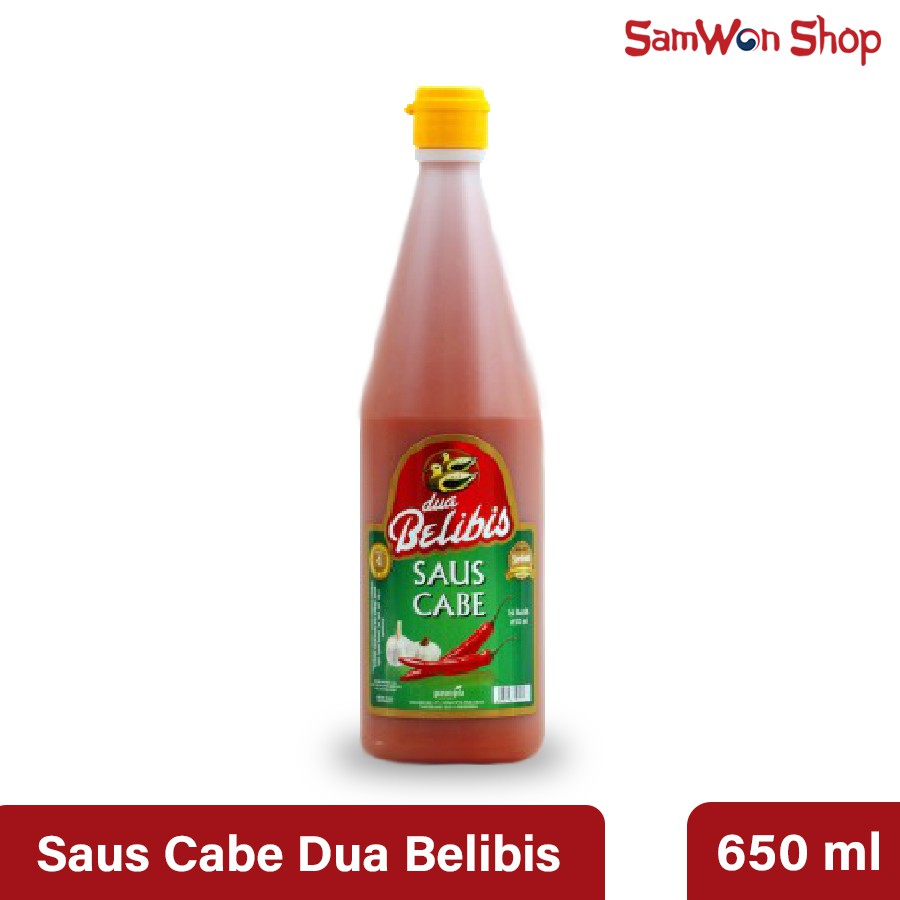 

SAOS CABE DUA BELIBIS BOTOL 650 ML - DUA BELIBIS SAUS SAMBAL ASLI