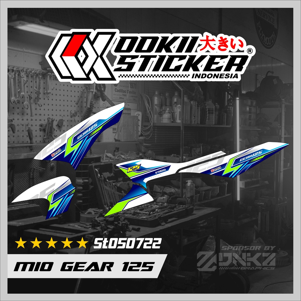 Stiker Mio 125 Gear Decal Striping Mio Gear 125 ST050722 OOKII