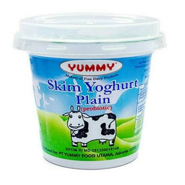 Yogurt Skim Plain Yummy 500g