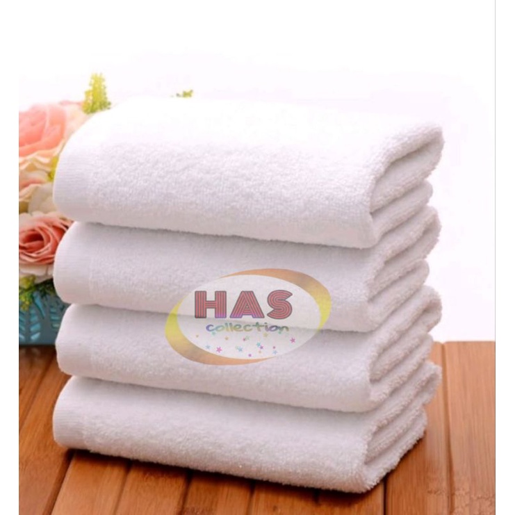 Handuk Mandi Dewasa | Handuk Putih Hotel MURAH uk 70x140 Cm