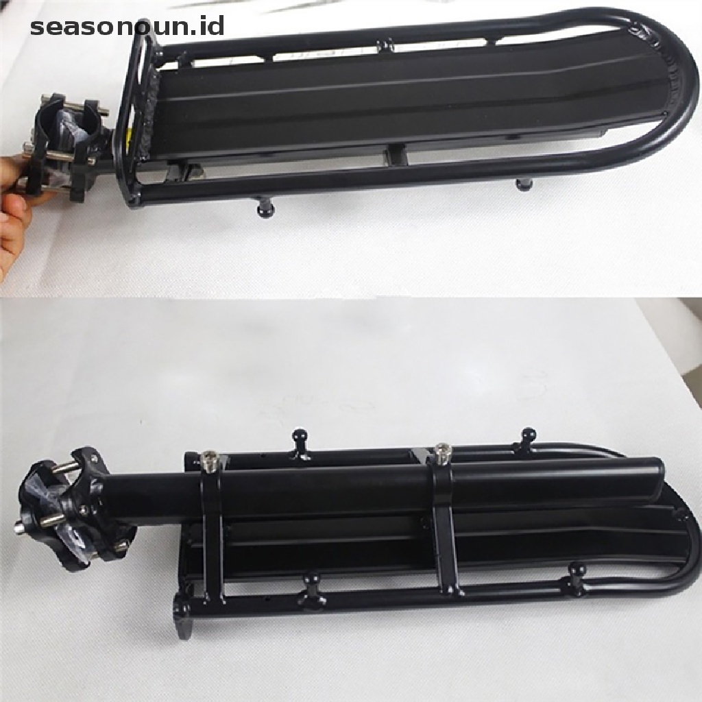 (seasonoun) Bracket Rak Belakang Sepeda Adjustable Bahan Aluminum Alloy