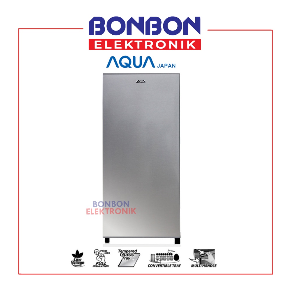 AQUA Kulkas 1 Pintu AQR-D181(LS) / AQR-D181LS / AQRD 181 / AQRD 185