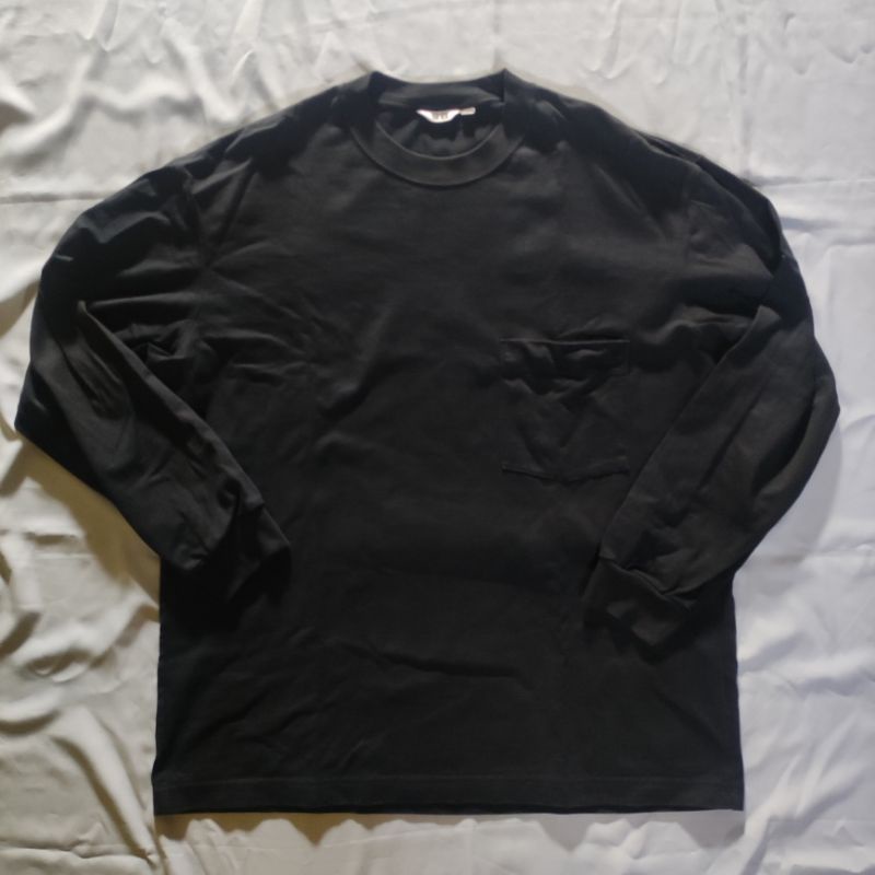 UNIQLO U OVERSIZED POCKET TEE BLACK ORIGINAL SIZE XL