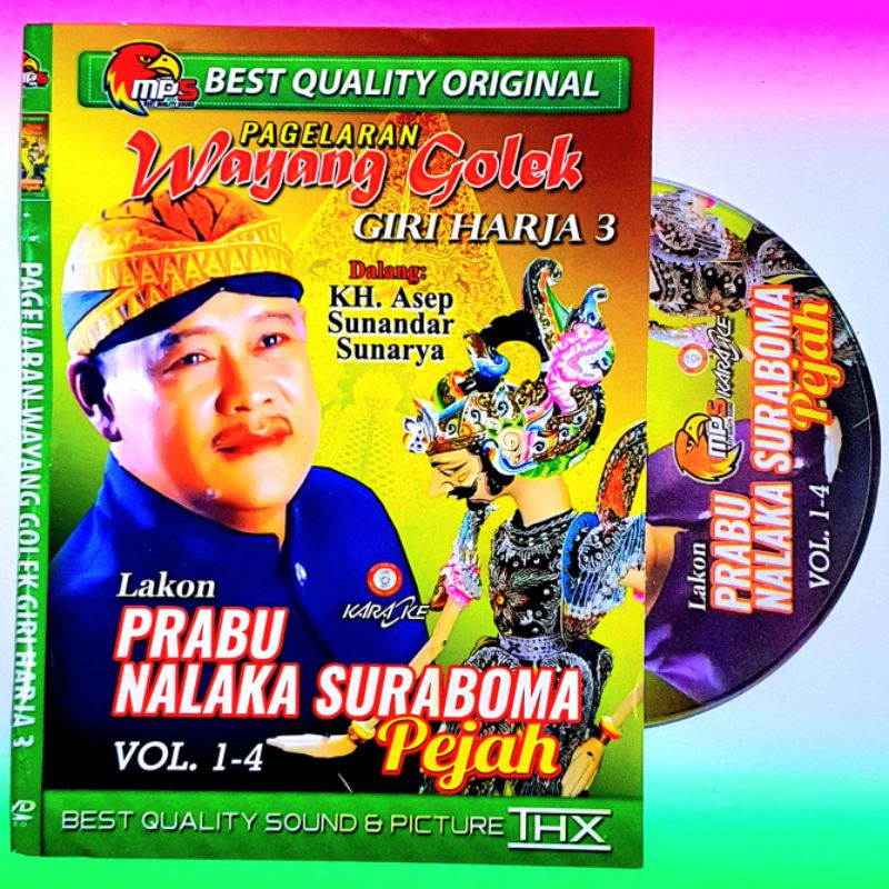 Kaset DVD Mp4 Bodoran Sunda Wayang Golek Prabu Nalaka - Asep Sunandar Sunarya