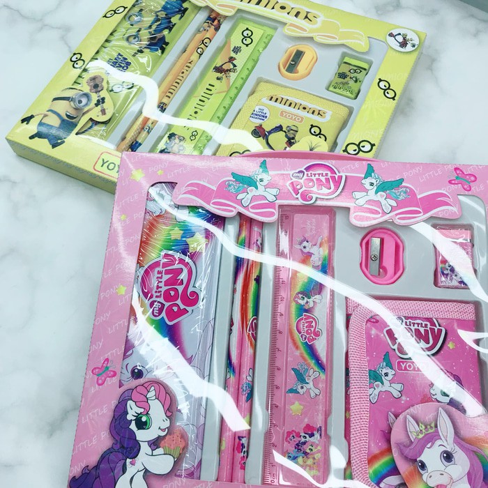 

Kotak pensil + dompet minion dan pony y8003