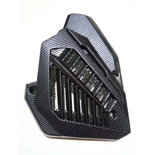 Cover Tutup Radiator Vario 125 150 Carbon Hitam