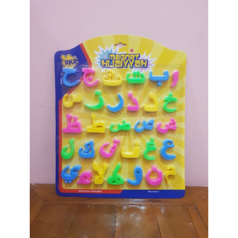 Mainan Huruf Hijaiyah Magnetik - Mainan Huruf Abjad Arab Magnet