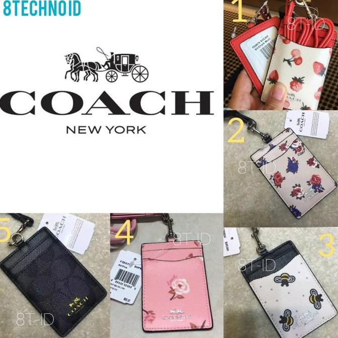 

PROMO SPESIAL Coach Signature Lanyard ID Card Holder Original