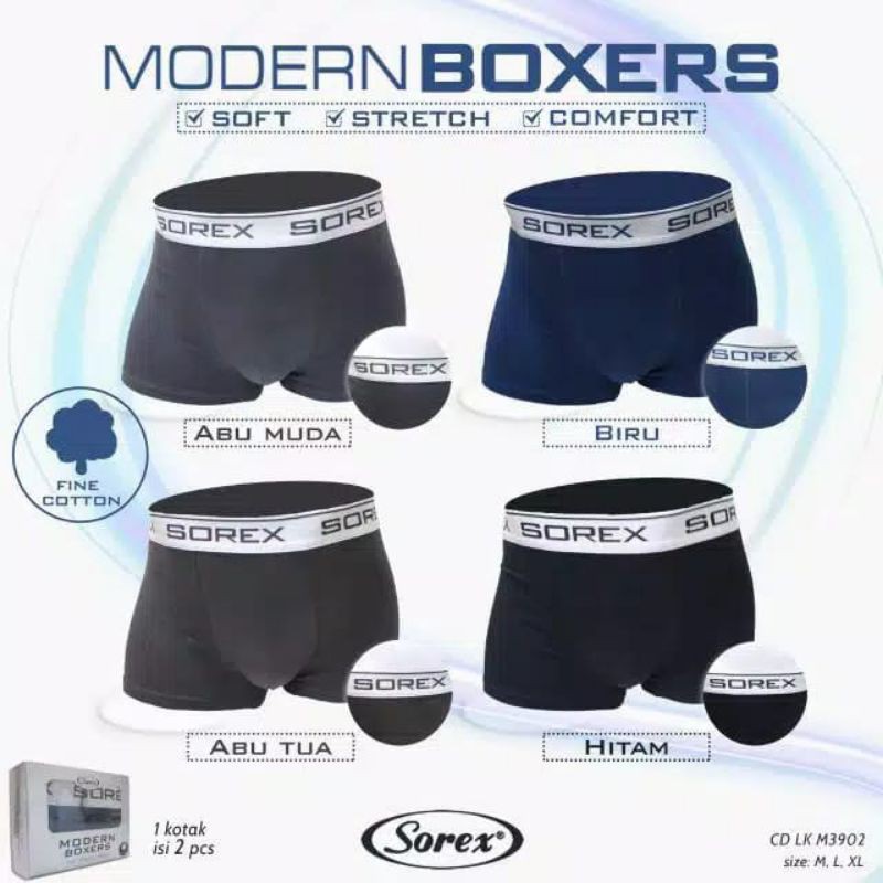 SOREX Men CD BOXER PRIA Dewasa LK3902 Super Soft