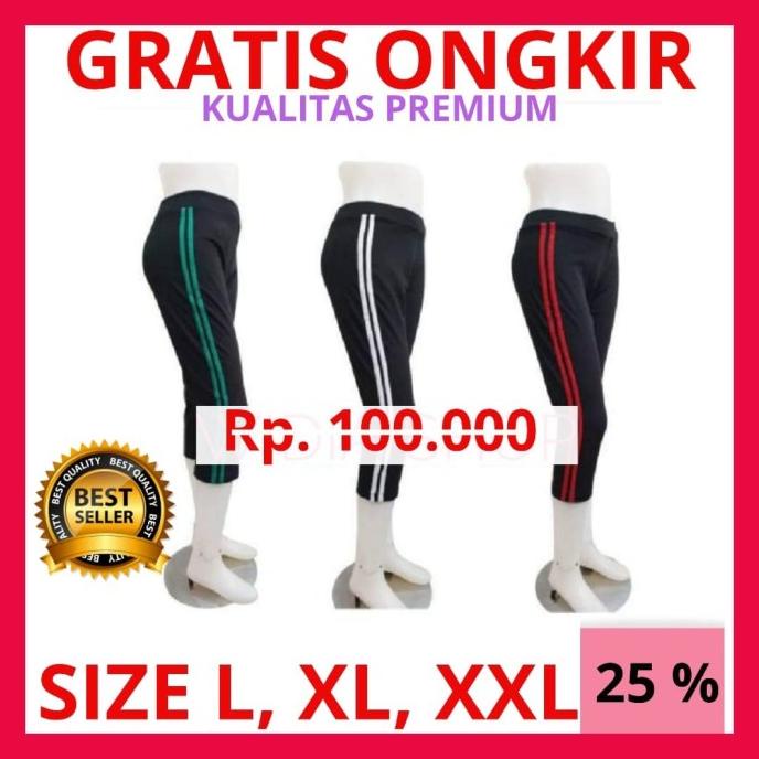 Celana Olahraga Wanita celana senam aerobik 3/4 Gym & Fitnes Aerobik