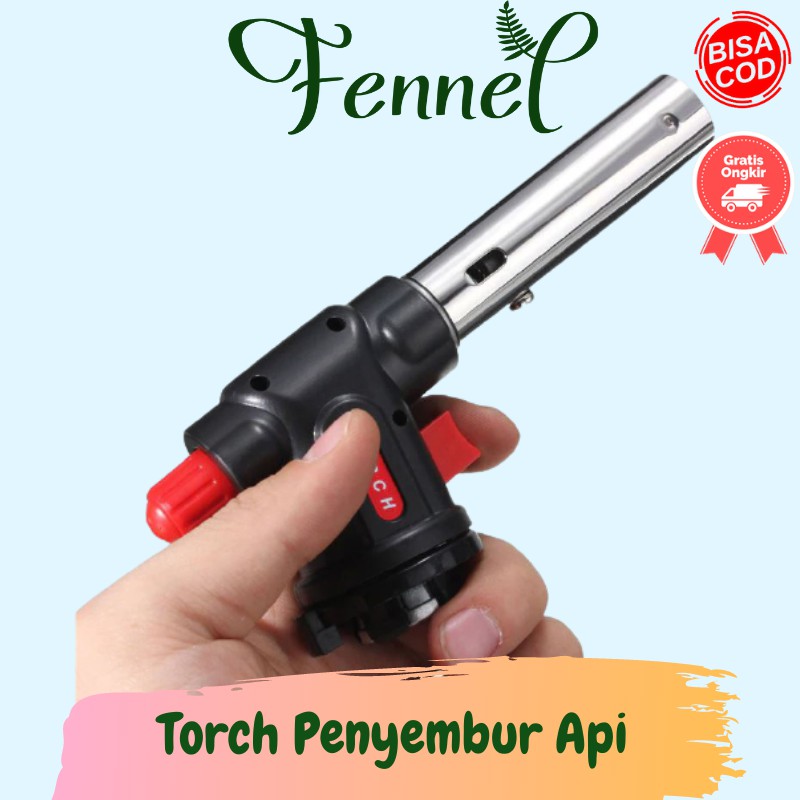 Torch Kepala Penyembur Api Gas Butane 1300 Celcius