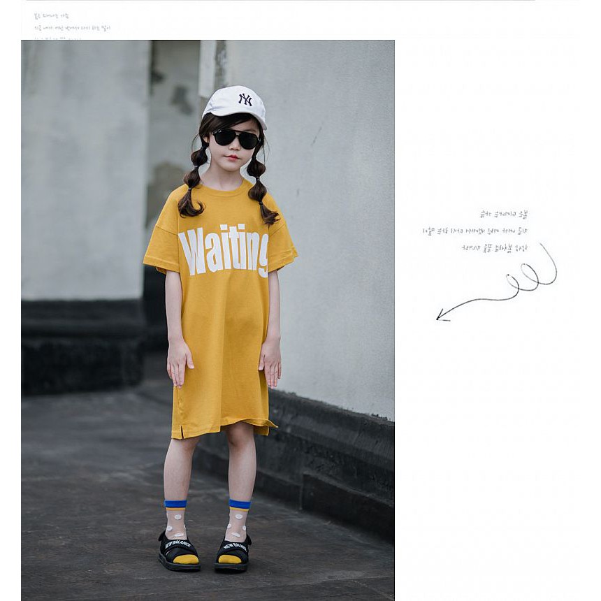 Dress Casual Anak Perempuan Impor Casual Warna Kuning Dress Anak Perempuan Bahan Katun