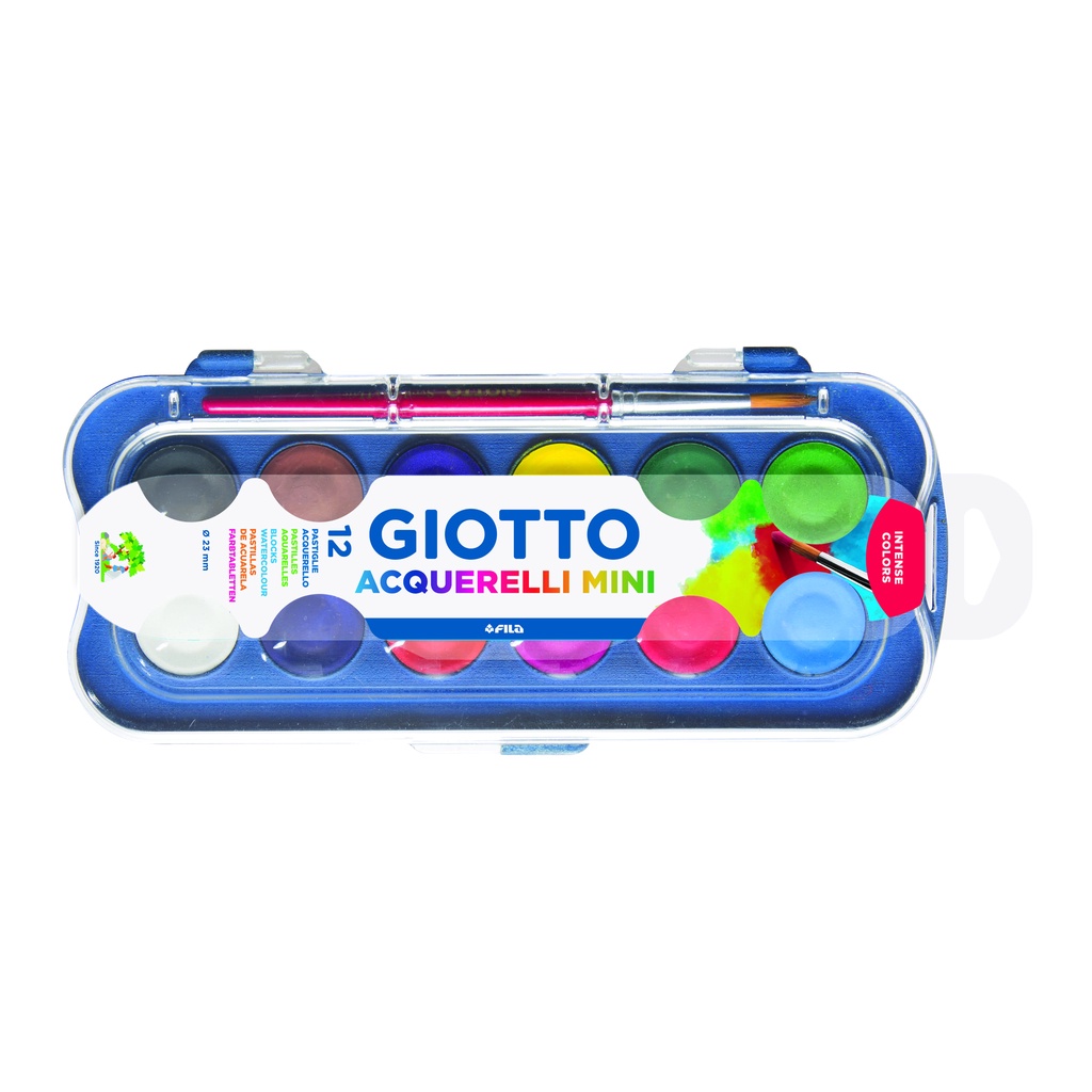 

Watercolor Cake Giotto Mini 12 warna (diameter 23mm)