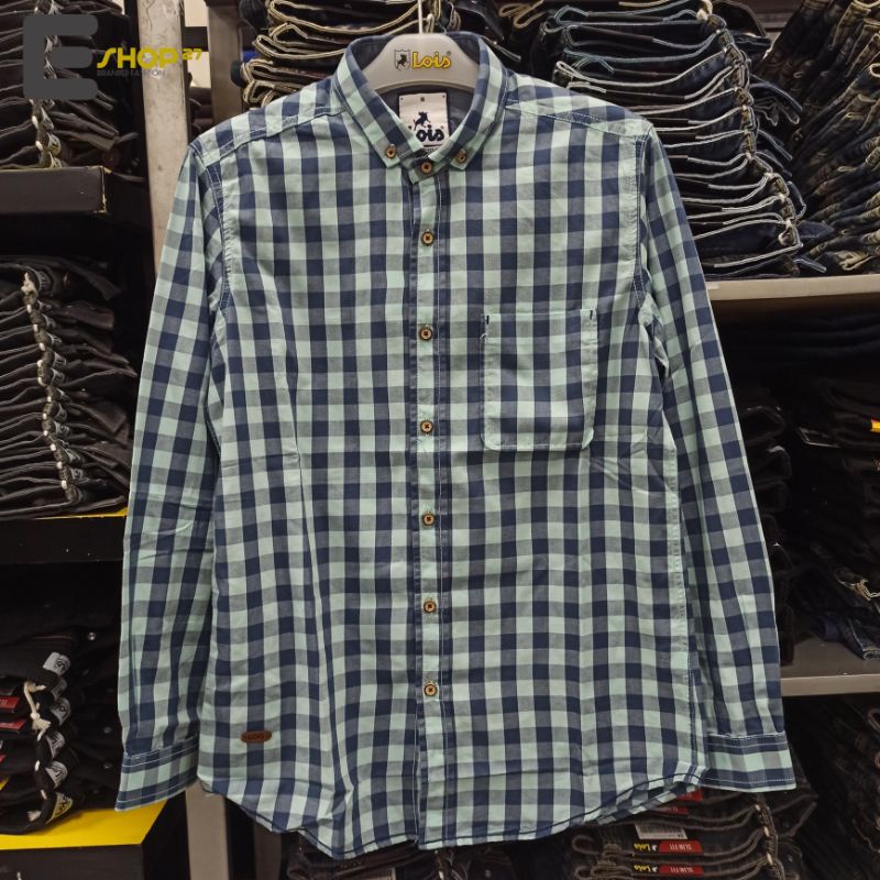 kemeja lengan panjang slimfit brand LOIS Original - KLL126