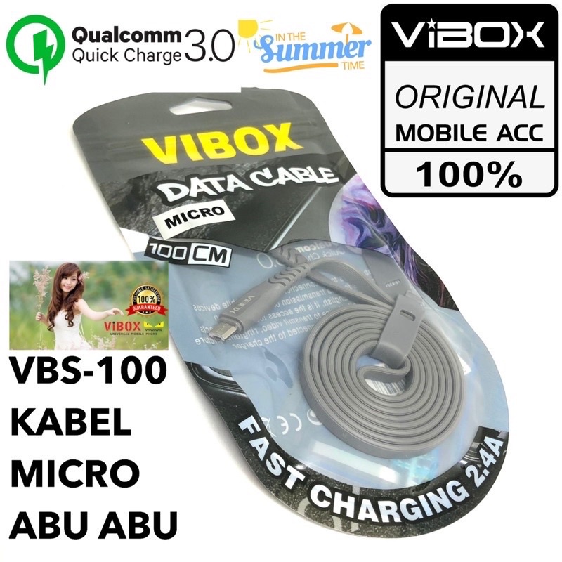 Kabel Data Vibox For Android VBS100s Kabel Charger Casan Vibox Micro TERPOPULER SEN