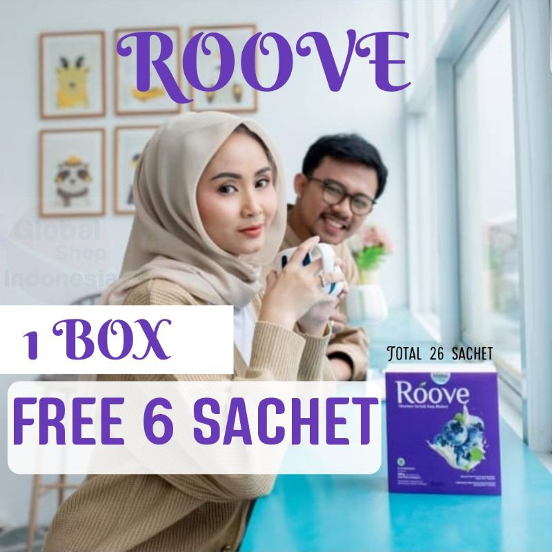 ROOVE 1box Free 6sachet bisa COD Readystock ROOVE COLLAGEN drink Siap kirim MEDAN JAKARTA HALAL MUI