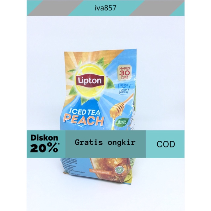 

PROMO Lipton Ice Tea Peach PEACH GRATIS ONGKIR