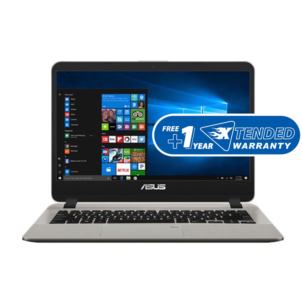 ASUS Laptop A407MA-BV002T (14", N4000, 4GB, 1TB, Win10, Icicle Gold,No ODD)