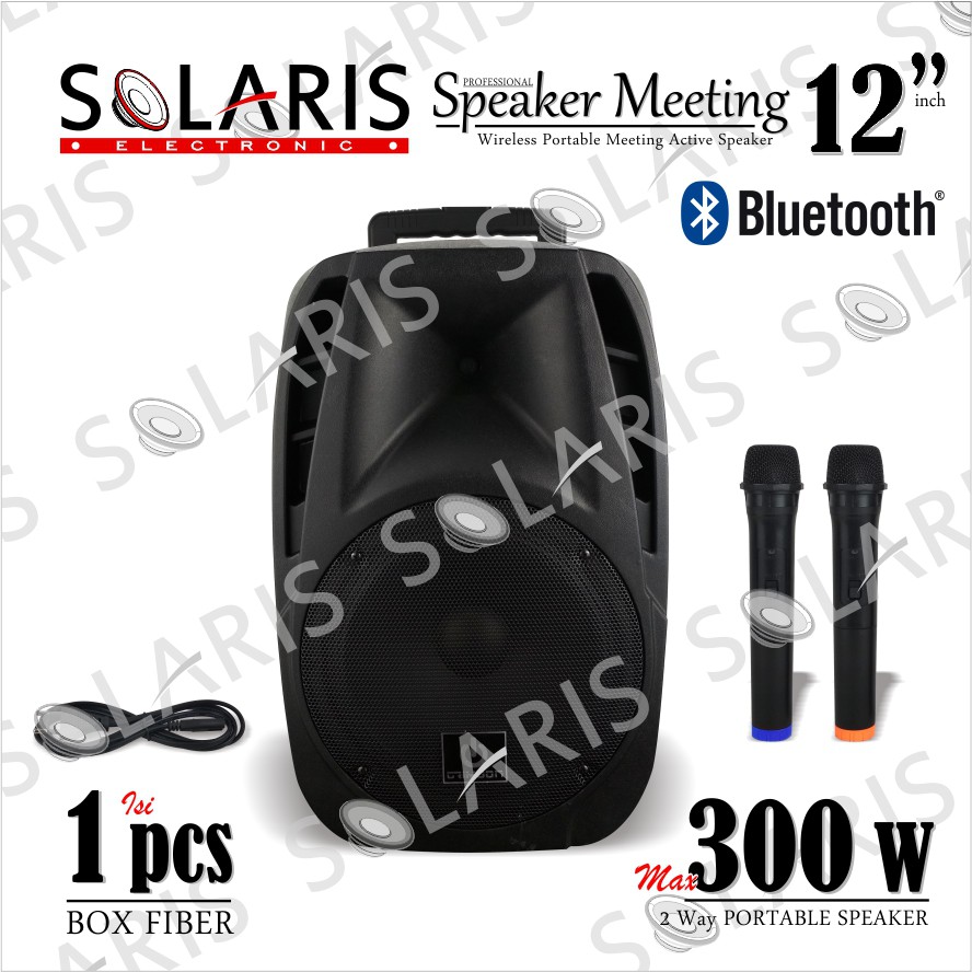 SPEAKER Meeting PORTABLE Wireless 12 Inch CRIMSON PA 123-2