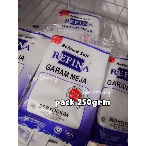 

Garam Refina halus 250grm