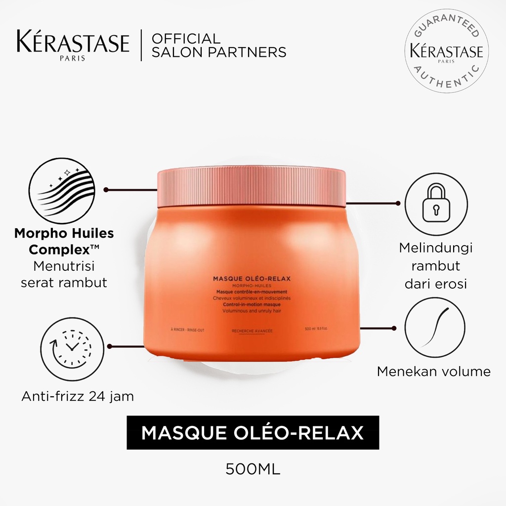 Kerastase Masque Oleo Relax 500ml Masker Rambut Sulit Diatur