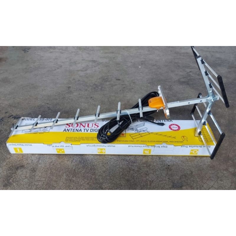 SONUS Antena TV UHF Digital Outdoor Luar Sonus SS-008 JEK+KABEL Tinggal Pasang