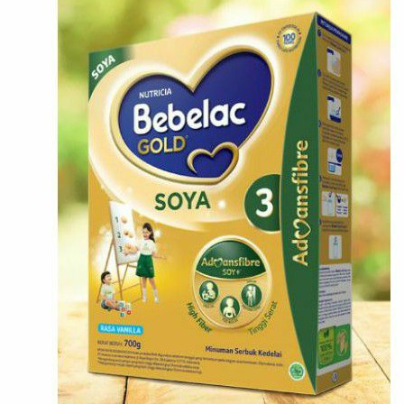 Bebelac soya bebelac gold soya 3 vanilla 700 gr