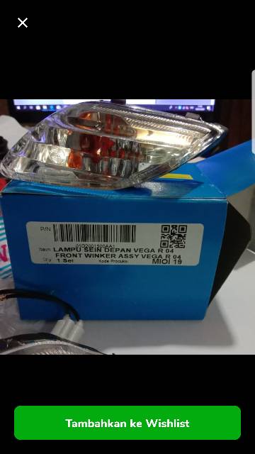 Lampu sen depan assy/ front winker vega 04 lama