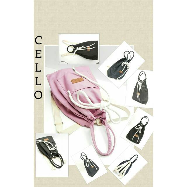 Tas Ransel Canvass  Tas Tali Serut Import Pink Set s1/ Tas Ransel Backpack Canvass remaja