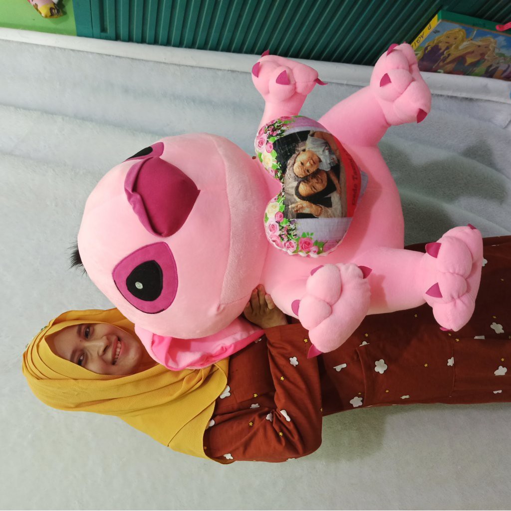 TERMURAH!! UKIR NAMA BONEKA STITCH GIANT MURAH ukir Nama atau PHOTO