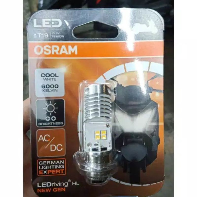 Lampu LED OSRAM T19 AC/DC H6 Motor Bebek Dan Matic