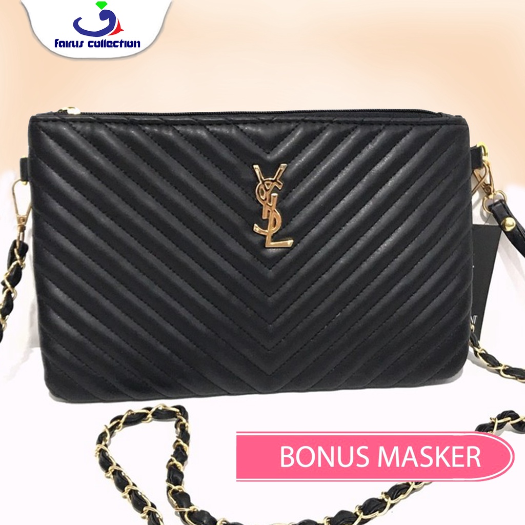 Clutch YSL Loly I Clutch Wanita Import Premium I Tas Klasik Sling Bag